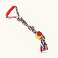 Trixie Playing Rope with Tennis Ball Toy for Dogs | Pet Warehouse